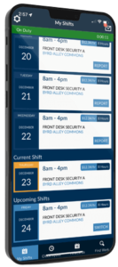 CuroShift - Security Guard Scheduling Software - Mobile App